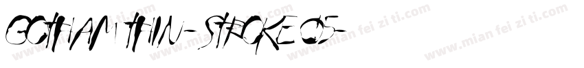 GOTHAM THIN - STROKE 05字体转换